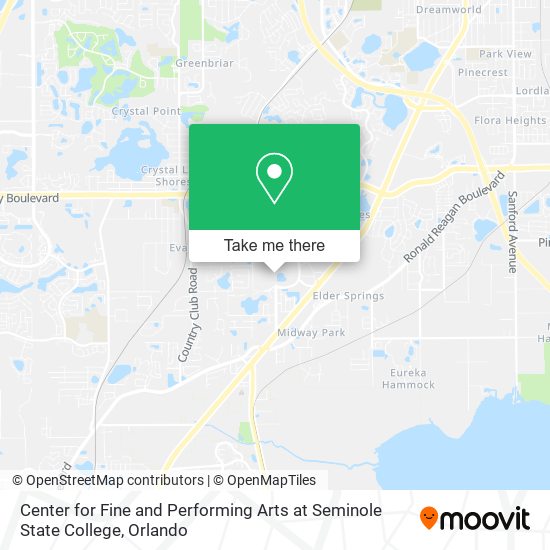 Mapa de Center for Fine and Performing Arts at Seminole State College