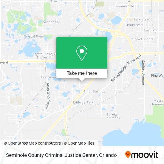 Seminole County Criminal Justice Center map