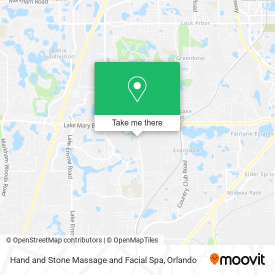 Hand and Stone Massage and Facial Spa map