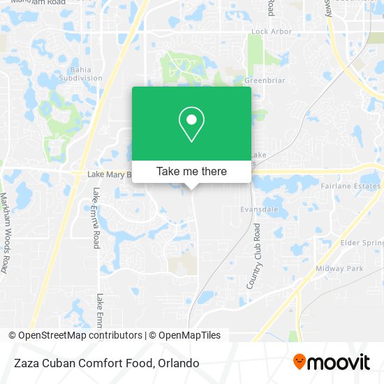 Zaza Cuban Comfort Food map