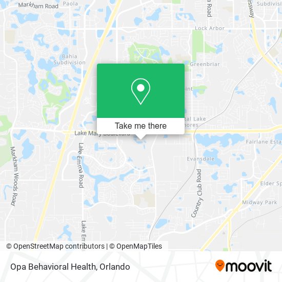 Opa Behavioral Health map