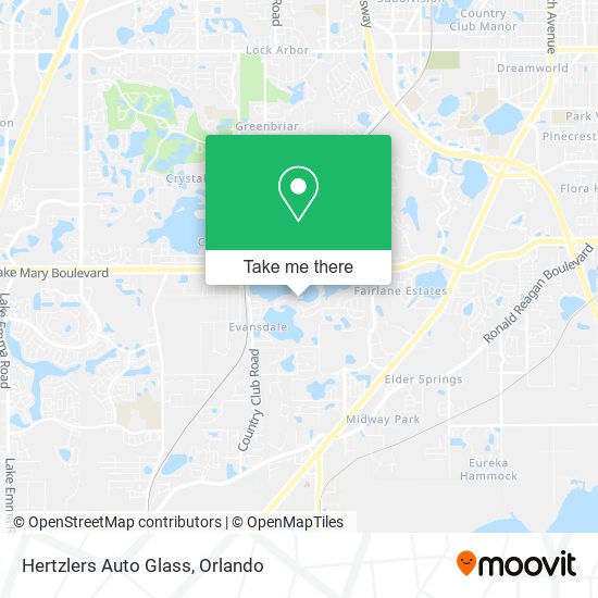 Mapa de Hertzlers Auto Glass