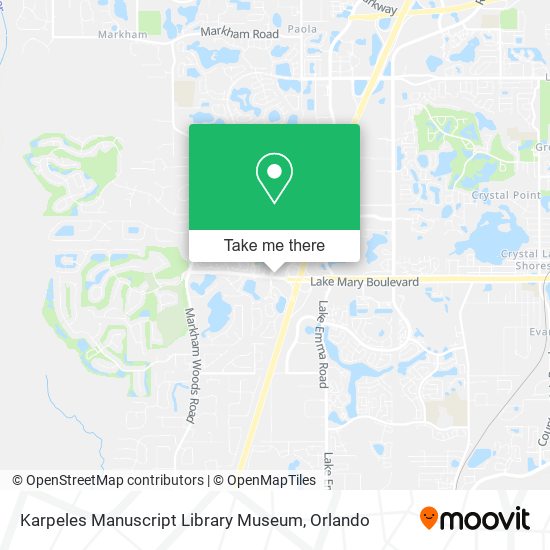 Mapa de Karpeles Manuscript Library Museum