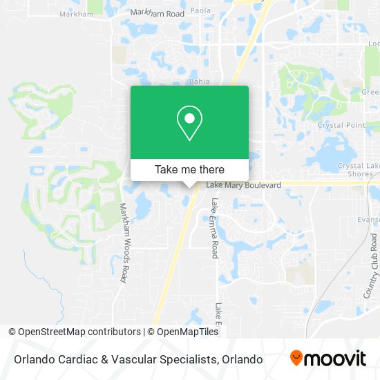 Orlando Cardiac & Vascular Specialists map