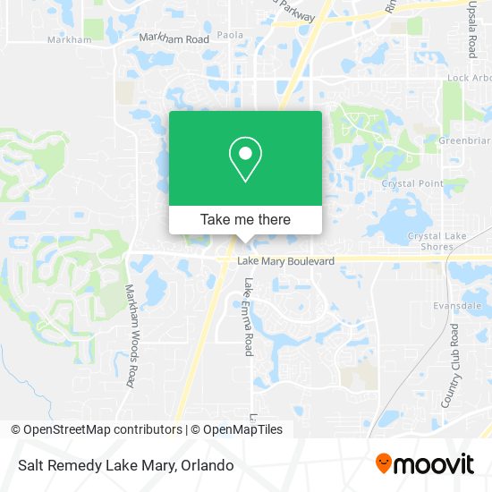 Salt Remedy Lake Mary map