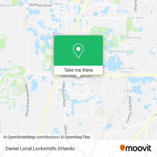 Daniel Local Locksmith map