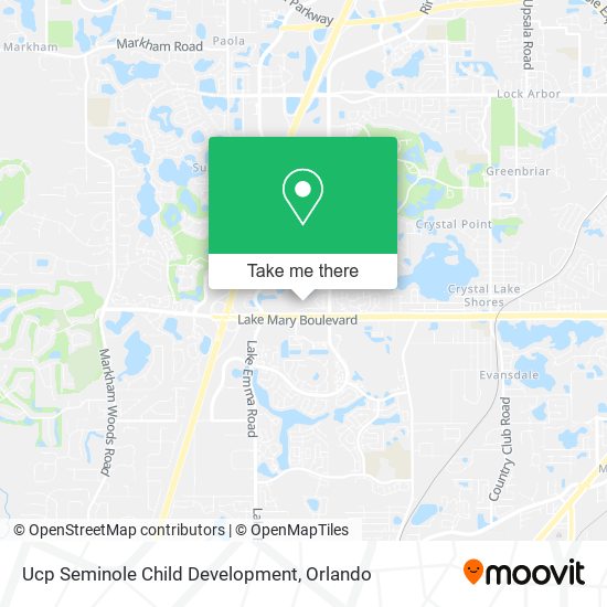 Ucp Seminole Child Development map