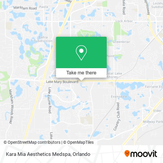 Kara Mia Aesthetics Medspa map