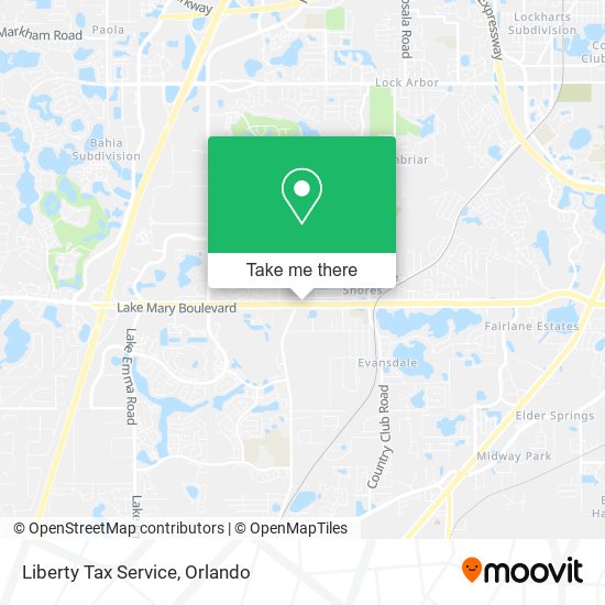 Mapa de Liberty Tax Service