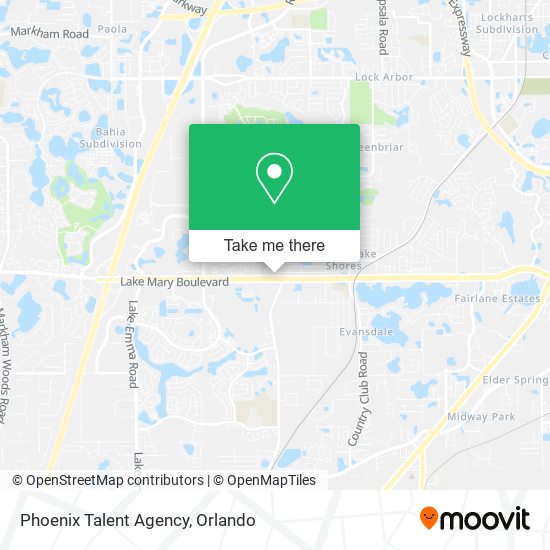 Mapa de Phoenix Talent Agency