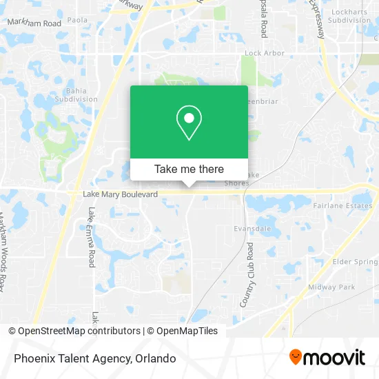 Phoenix Talent Agency map