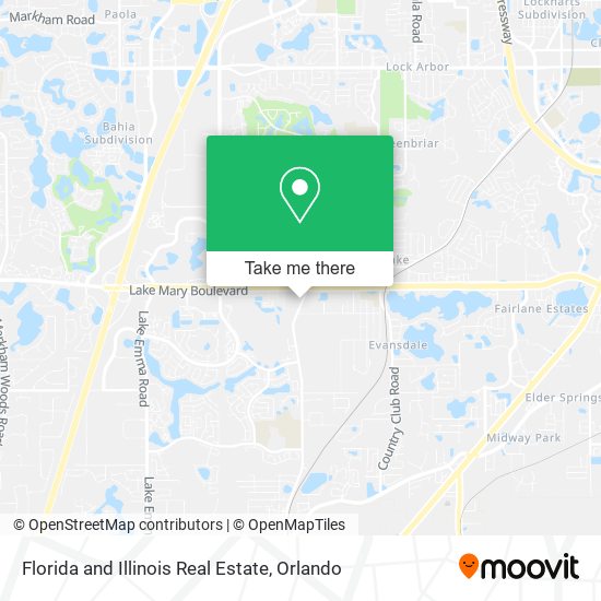 Mapa de Florida and Illinois Real Estate