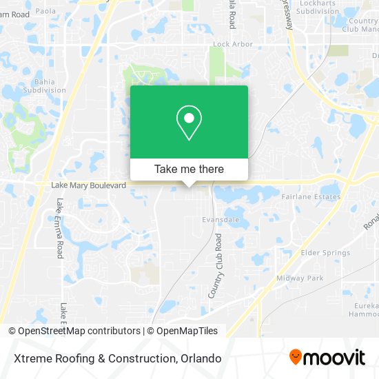 Mapa de Xtreme Roofing & Construction