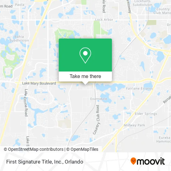 Mapa de First Signature Title, Inc.