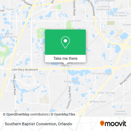 Southern Baptist Convention map