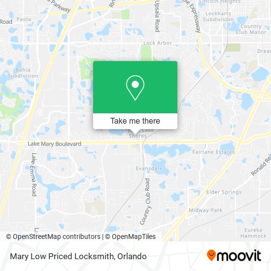 Mapa de Mary Low Priced Locksmith