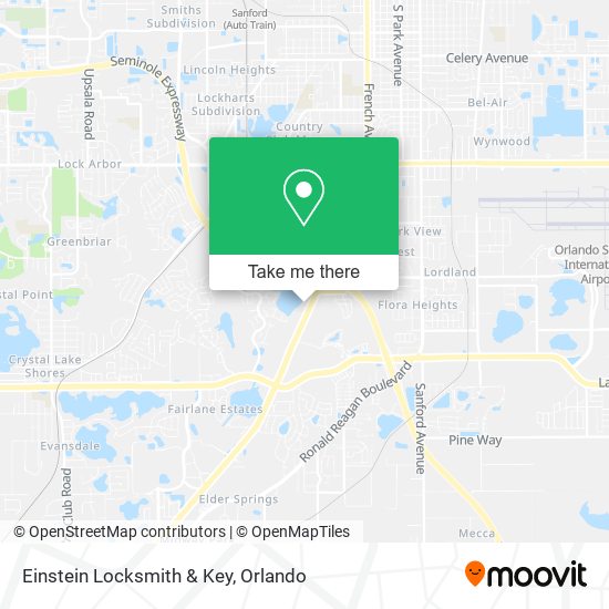 Einstein Locksmith & Key map