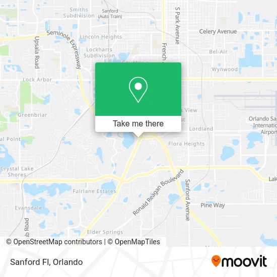 Mapa de Sanford Fl