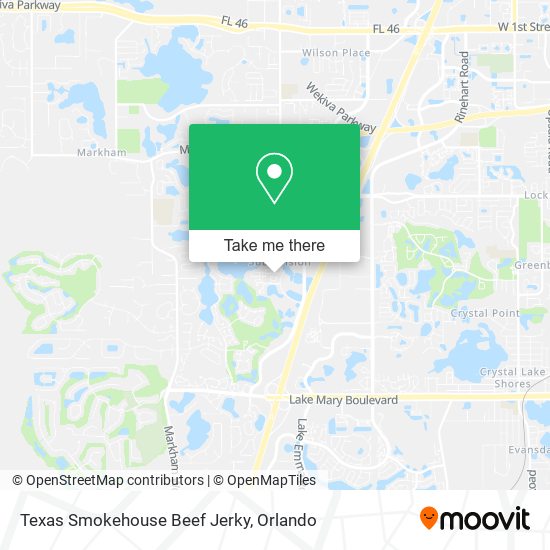 Mapa de Texas Smokehouse Beef Jerky