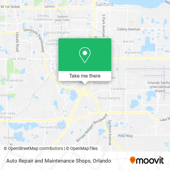 Auto Repair and Maintenance Shops map