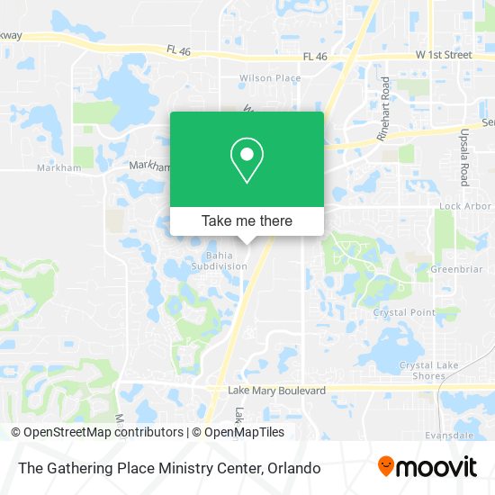 The Gathering Place Ministry Center map