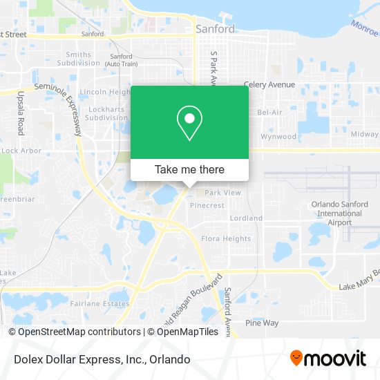Mapa de Dolex Dollar Express, Inc.