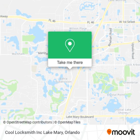 Cool Locksmith Inc Lake Mary map