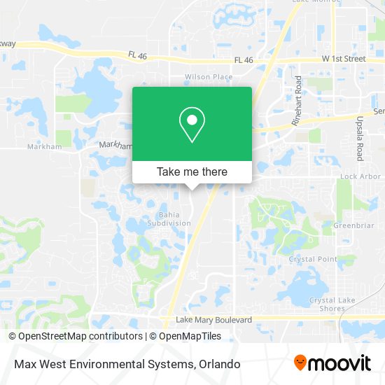 Max West Environmental Systems map