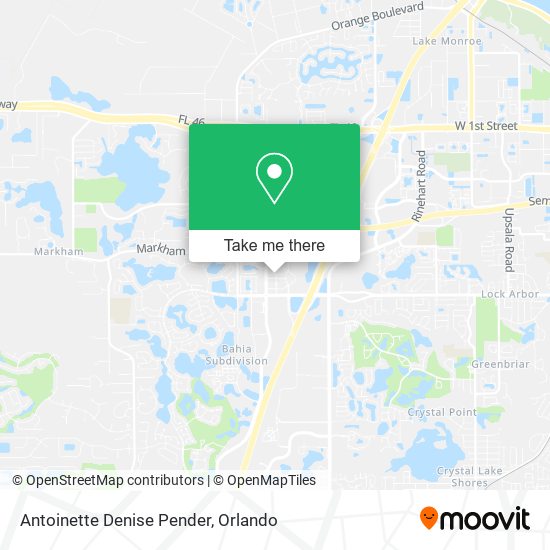 Antoinette Denise Pender map