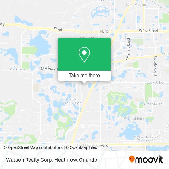 Mapa de Watson Realty Corp. Heathrow