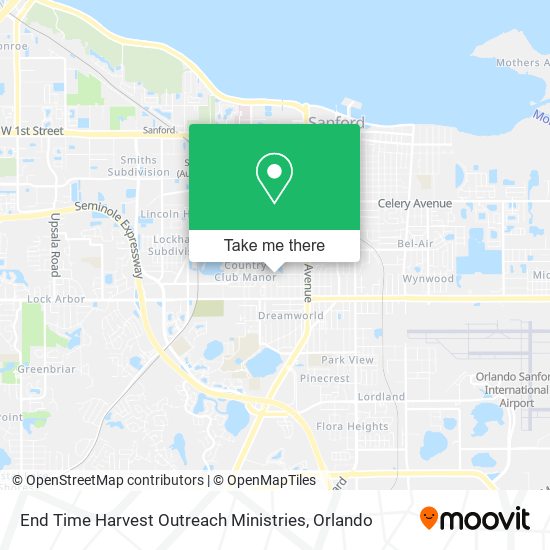 Mapa de End Time Harvest Outreach Ministries
