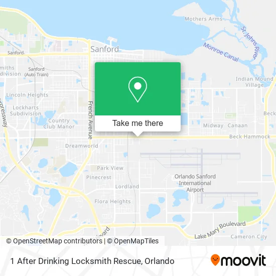 1 After Drinking Locksmith Rescue map