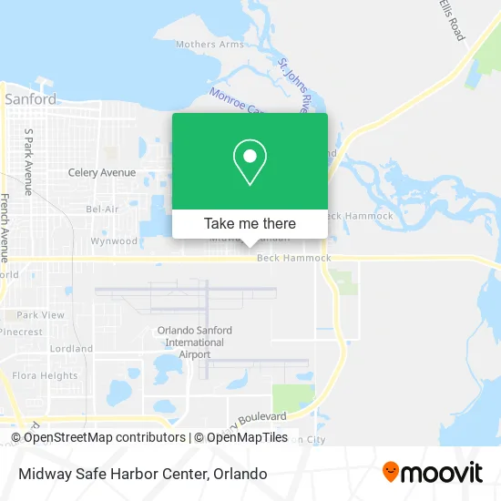 Midway Safe Harbor Center map