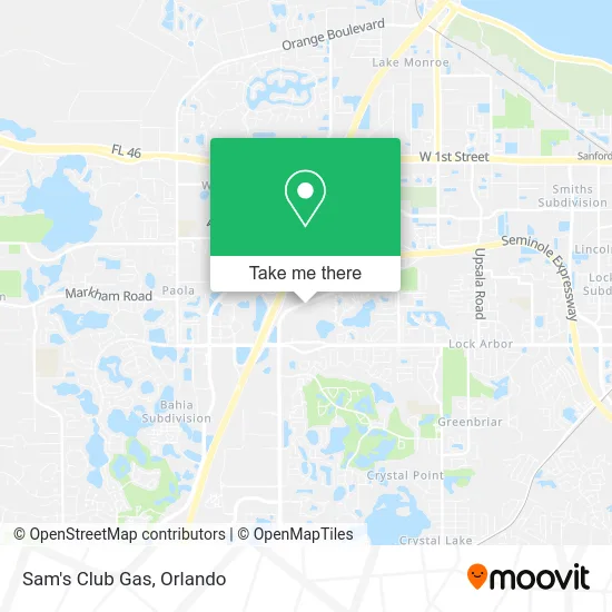 Sam's Club Gas map