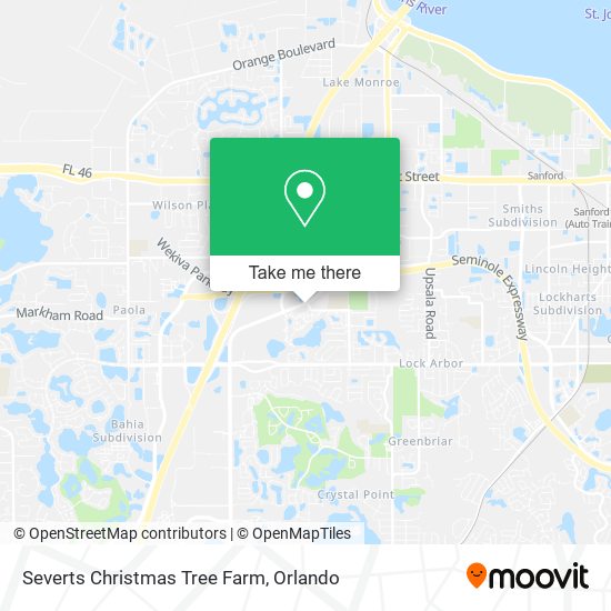 Severts Christmas Tree Farm map