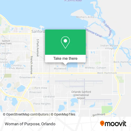 Woman of Purpose map