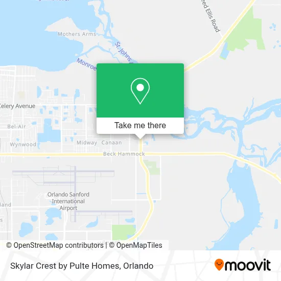 Skylar Crest by Pulte Homes map