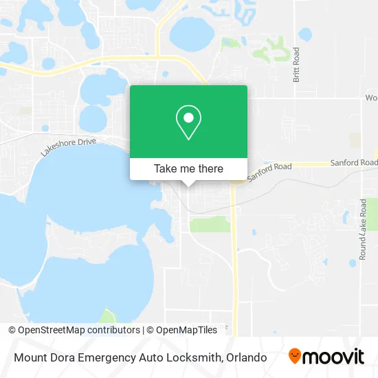 Mount Dora Emergency Auto Locksmith map