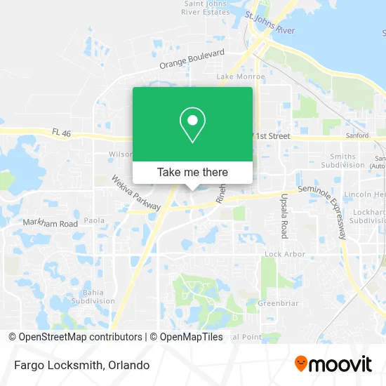 Fargo Locksmith map
