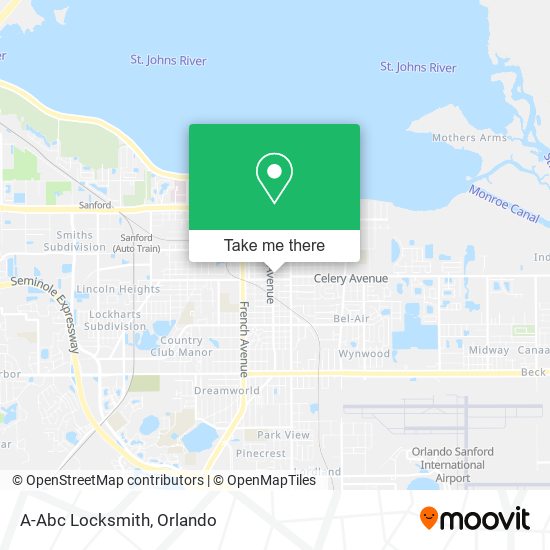 A-Abc Locksmith map