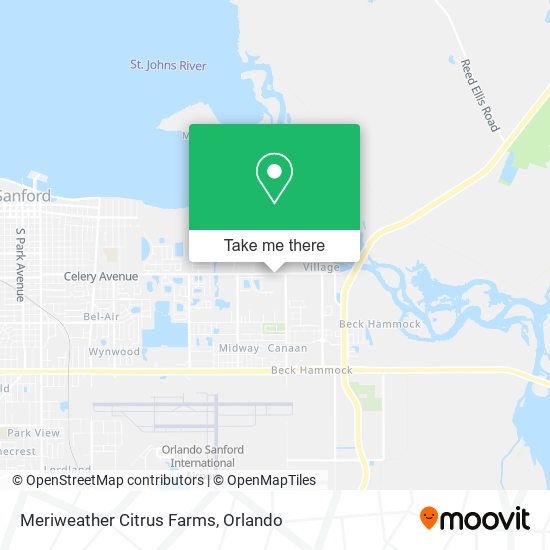 Meriweather Citrus Farms map