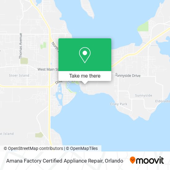 Mapa de Amana Factory Certified Appliance Repair