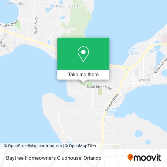 Baytree Homeowners Clubhouse map