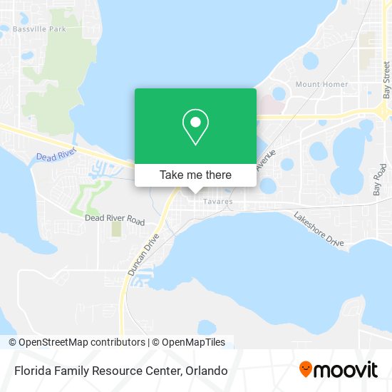 Florida Family Resource Center map