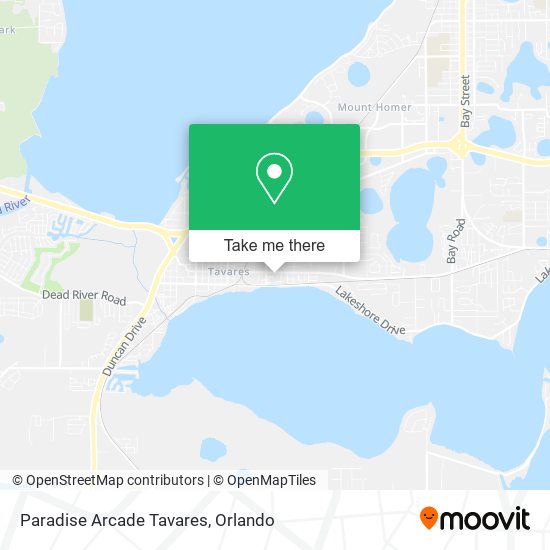 Paradise Arcade Tavares map