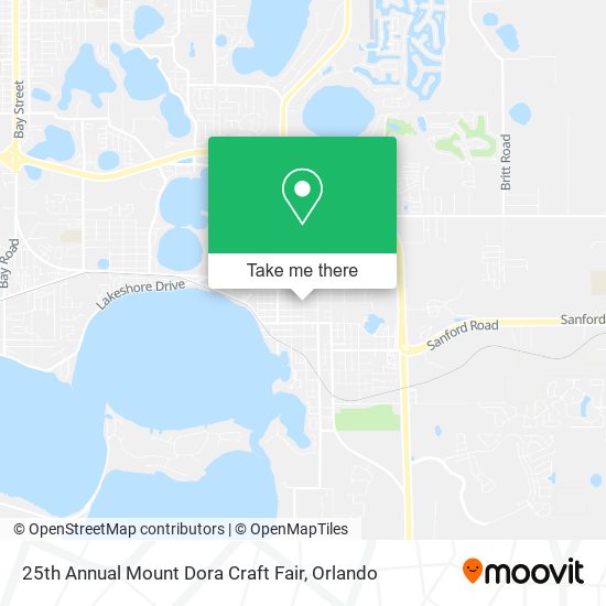 25th Annual Mount Dora Craft Fair map