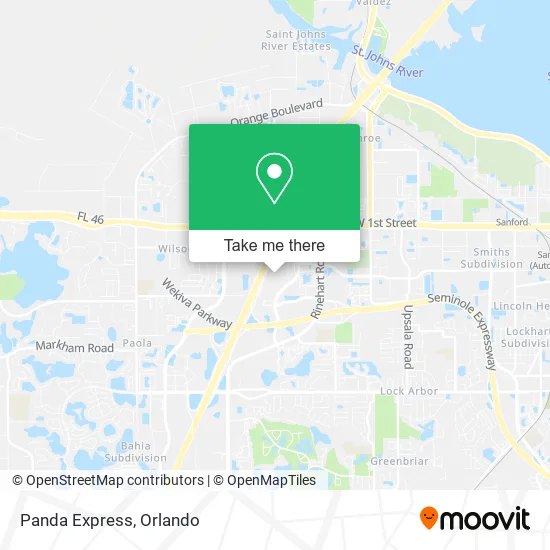 Panda Express map