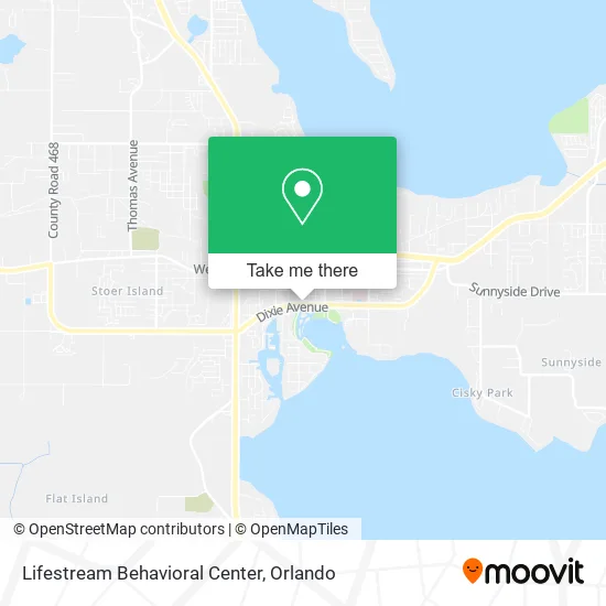 Lifestream Behavioral Center map
