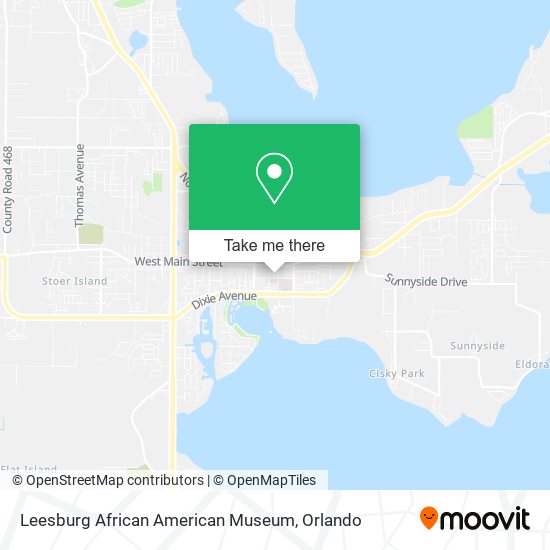 Leesburg African American Museum map