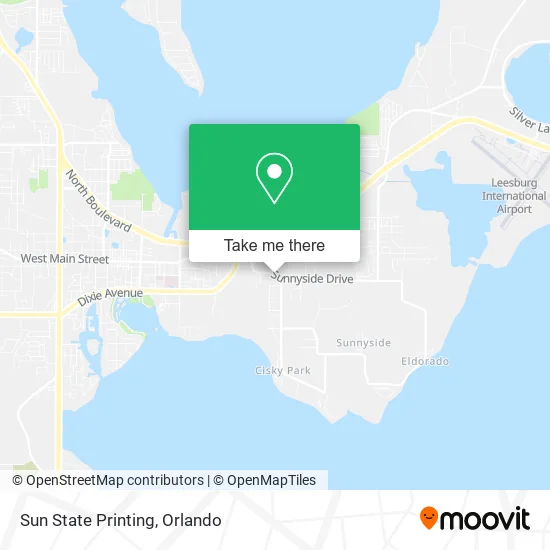 Sun State Printing map